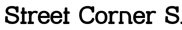 Street Corner Slab font preview